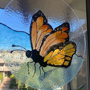 Monarch Butterfly Suncatcher - Orange and Black